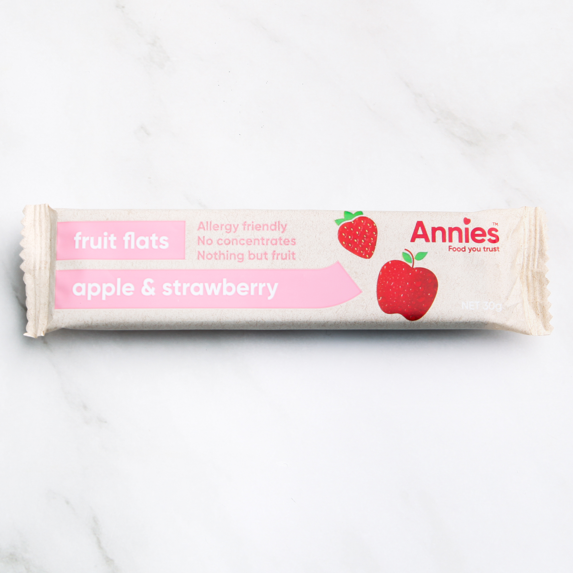 Apple & Strawberry 100% Fruit Flats 30g - Annies
